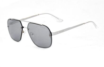 Grijze Metalen Zonnebril - maat Grijs