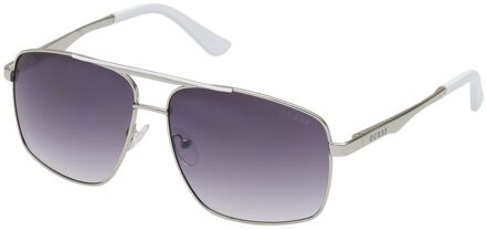 Grijze Metalen Zonnebril - maat Grijs