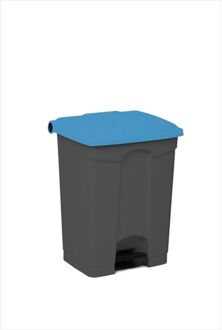 Grijze Pedaal-afvalbak – 70 Liter, Pp Kunststof