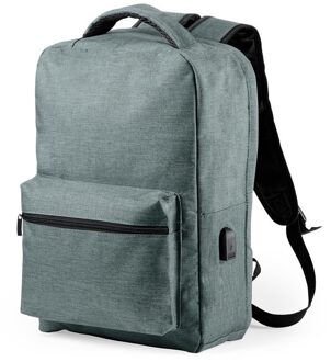 Grijze rugtas/rugzak anti-diefstal met USB en RFID 13 liter - Rugzak Grijs
