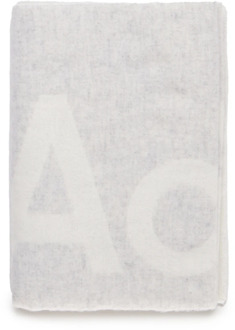 Grijze Sjaal met Logo Acne Studios , Gray , Dames - ONE Size