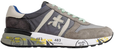 Grijze Sneakers met Witte Details Premiata , Multicolor , Heren - 45 Eu,40 Eu,44 Eu,41 Eu,42 Eu,43 EU