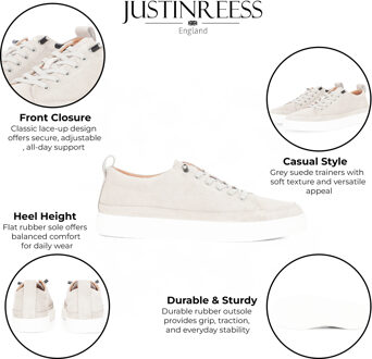 Grijze suède sneakers voor heren - Josh Grijs - EU 43 / UK 9