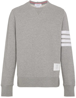 Grijze Sweaters - 4 Bar Classic Sweatshirt Thom Browne , Gray , Heren - Xl,L,M,S