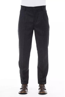 Grijze wollen jeans en broek met voor- en achterzakken Alpha Studio , Gray , Heren - 2Xl,Xl,M