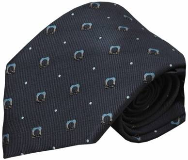 Grijze zijden stropdas Bergamo 01