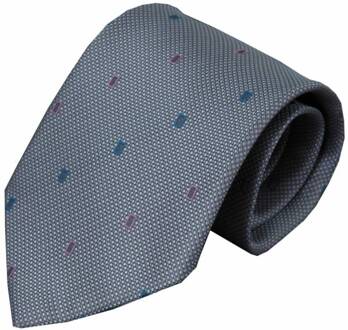 Grijze zijden stropdas Ulmi 01 grijs