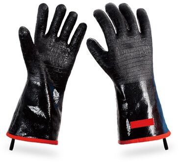 Grill Bbq Handschoen Hittebestendige Ovenwanten Waterdicht Brandveilig Barbecue Hand Bescherming Koken Accessoire