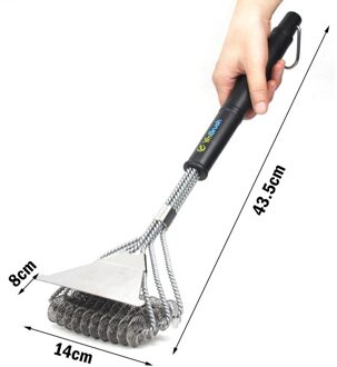 Grill Borstel En Schraper, Beste Bbq Cleaner, Gereedschap Voor Alle Grill Soorten, Inclusief Weber, Barbecue Accessoires