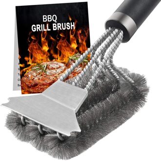 Grill Borstel En Schraper, Beste Bbq Cleaner, Perfecte Gereedschap Voor Alle Grill Soorten, Inclusief Weber, ideaal Barbecue Accessoires