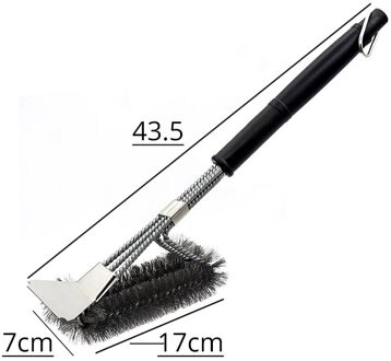 Grill Borstel En Schraper, Beste Bbq Cleaner, Perfecte Gereedschap Voor Alle Grill Soorten, Inclusief Weber, ideaal Barbecue Accessoires