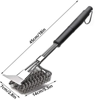 Grill Borstel Schraper Beste Bbq Cleaner Gereedschap Voor Alle Grill Soorten Barbecue Kits Koken Accessoires Haren Cleaning Borstels