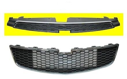 GRILL BOVEN met Chrome Rand