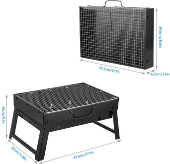 Grill Draagbare Opvouwbare Outdoor Huishoudelijke Barbecue Oven Hand-Held Bbq Gereinigd #30 M