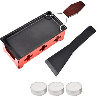 Grill Kaas Raclette Set Non-stick Griller Mini Bbq Kaasplank Gebakken Kaas Oven Ijzer Zwitserse Kaas Smelter Pan lade