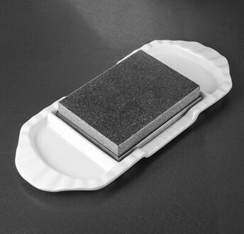 Grillen Steen Lava Steak Stone Koken Steen Met Rvs Lade En Keramische Schotel Voor Kerst Steak Koken Steen Two lattice 2