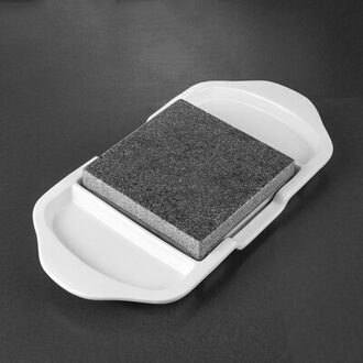 Grillen Steen Lava Steak Stone Koken Steen Met Rvs Lade En Keramische Schotel Voor Kerst Steak Koken Steen Two lattice A