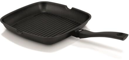 Grillpan 28x28cm zwart