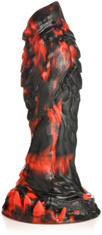 Grim Reaper - Siliconen Dildo - Rood/Zwart - Grim Reaper - Siliconen Dildo - Rood/Zwart