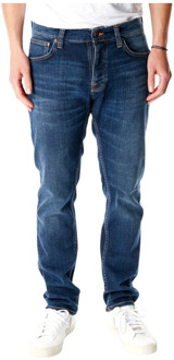 Grim Tim slim fit jeans met stretch Indigo - W34/L32