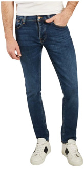 Grim Tim slim fit jeans met stretch Indigo - W34/L32