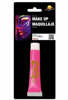 grimeer schmink - Glow in the Dark - neon roze - 10 ml - carnaval/verkleed thema