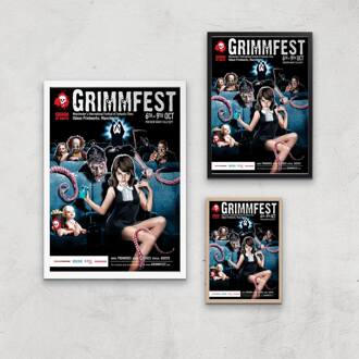 Grimmfest 2016 Giclée Art Print - A3 - Wooden Frame Meerdere kleuren