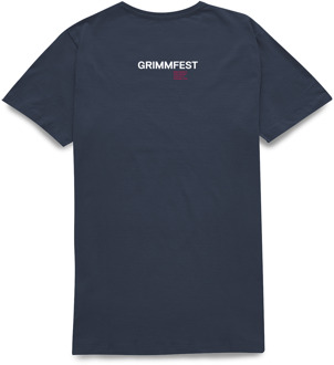 Grimmfest 2022 Skull Unisex T-Shirt - Navy - XL - Navy blauw