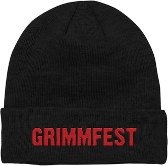 Grimmfest Font Logo Embroidered Beanie
