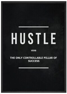 Grind Hustle Uitvoering Wall Art Canvas Prints Kantoor Decor Motivatie Moderne Art Ondernemer Motivatie Schilderen Foto 'S Goud / 30x40cm nee kader