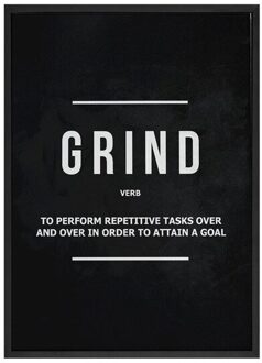 Grind Hustle Uitvoering Wall Art Canvas Prints Kantoor Decor Motivatie Moderne Art Ondernemer Motivatie Schilderen Foto 'S zwart / 30x40cm nee kader