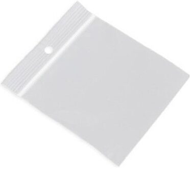 Gripzakjes/verpakkingszakjes - 100x?- transparant - 40 x 40 mm/4 x 4 cm - hersluitbaar