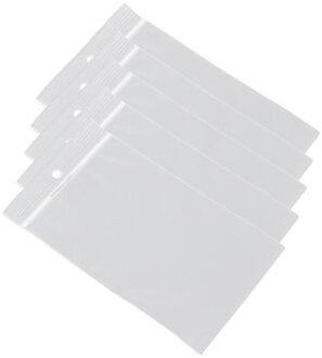 Gripzakjes/verpakkingszakjes 6 x 8 cm - 100x stuks - Luchtdichte zakjes met gripsluiting