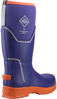 Grit S5 Heren Regenlaarzen Blauw/oranje Van Rubber - EU 48.5 / UK 13