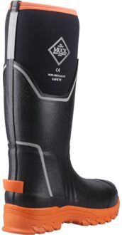 Grit S5 Rubberen Dames Regenlaarzen Zwart/oranje - EU 37 / UK 4