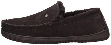 Grizzly Suede Heren Pantoffels - Choco - Maat 43