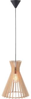 Groa 35 Hanglamp Hout E27 Beige