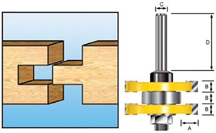 Groef/veerfrees+lag. HM S8