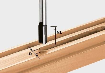 Groeffrees HW schacht 8 mm HW S8 D24/20 | 490974