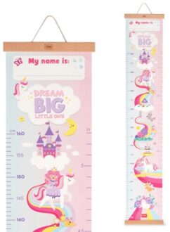 groeimeter muurhanger - unicorn