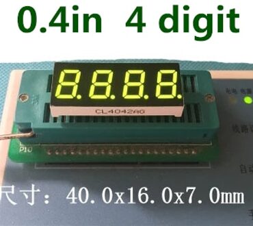 Groen 7 Segment LED Display 0.4 inch 1/2/3/4 bit Common Cathode anode Digitale Buis zeven Segment LED Display