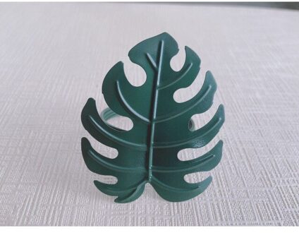 Groen Blad Servet Gesp Moderne Restaurant Doek Ring Westerse Voedsel Maaltijd Gesp Maaltijd Ring Doek Model Kamer Hotel Servet Deco