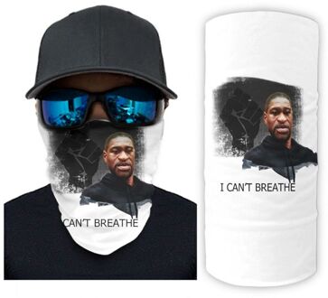 Groen Bos Bomen Landschap Print Bandana Gezichtsmasker Zon Sjaal Gezichtsmasker Wit Onesize QTY002557