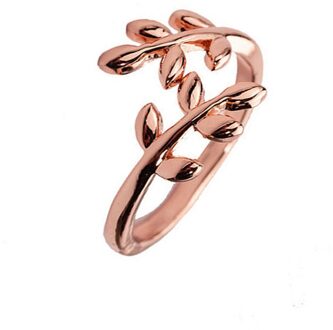 Groen Laat Ringen Voor Vrouwen Bohemian Vintage Open Verstelbare Creatieve Ring Anniversary Sieraden Accessoires C roos goud