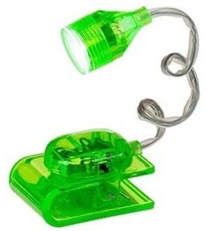 Groen lees lampje op klem 4 cm - Klemlampen