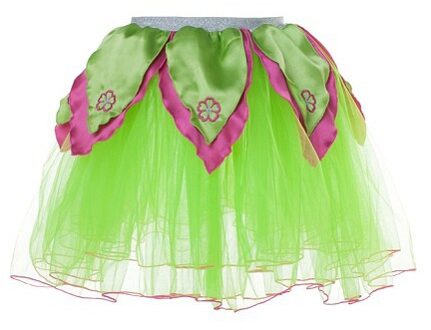 Groen met roze verkleed petticoat voor meiden