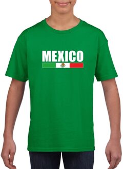 Groen Mexico supporter t-shirt voor kinderen XL (158-164)