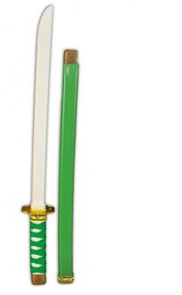 Groen plastic ninja/ samurai zwaard 60 cm