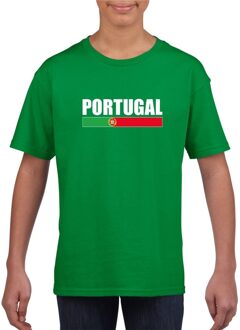 Groen Portugal supporter t-shirt voor kinderen XS (110-116)