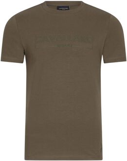 Groen Ronde Hals T-shirt Cavallaro , Green , Heren - 2Xl,Xl,L,M,S